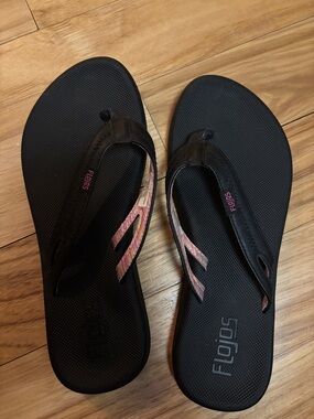 Flojos Black Flip-Flops